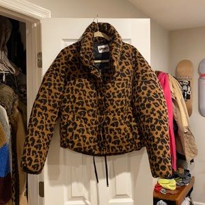 Apparis Paula Leopard Puffer Coat